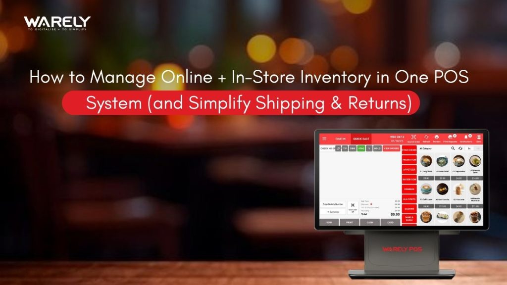 POS system managing online and store inventory