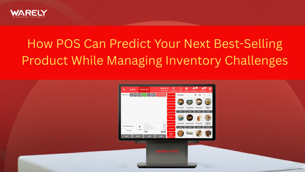 POS predictive inventory management dashboard forecasting best-selling restaurant menu items