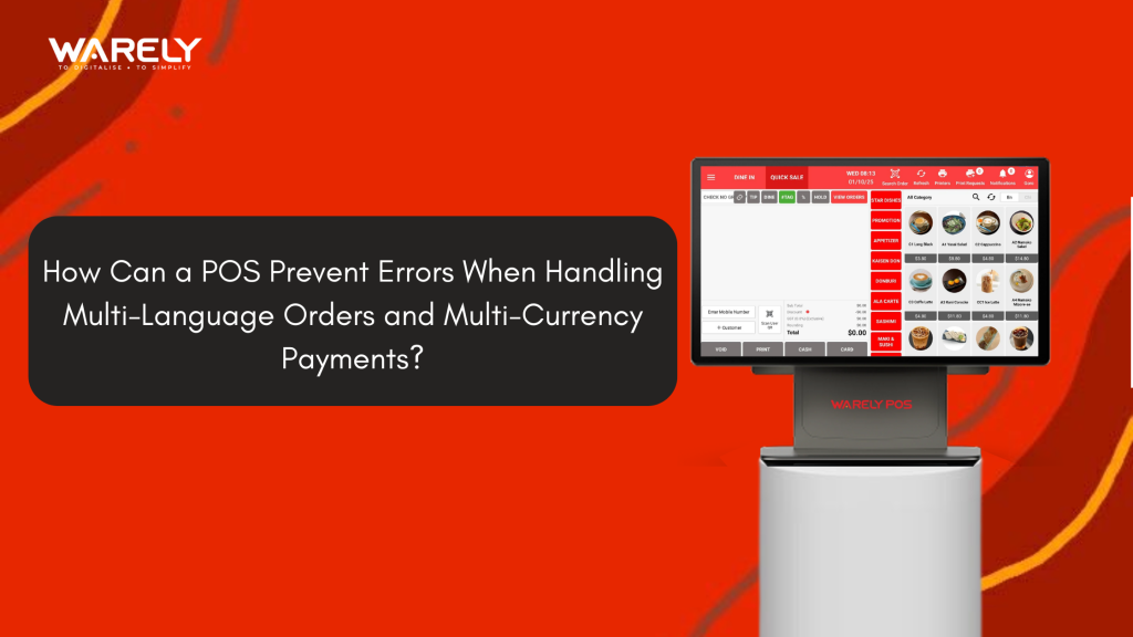 Multi-language and multi-currency POS system managing accurate orders and payments in Singapore