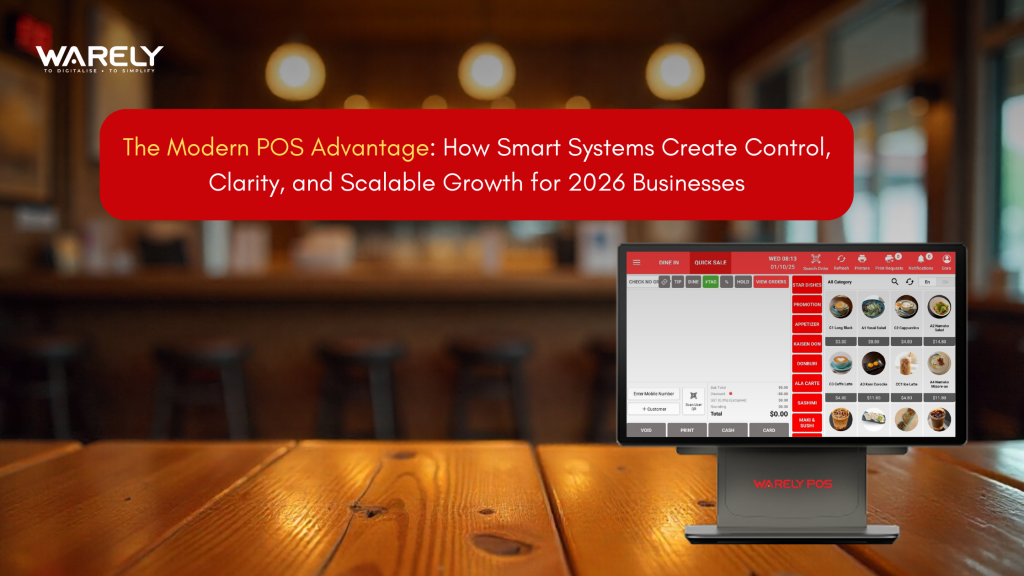 Modern POS dashboard showing real-time sales, inventory, and operations insights