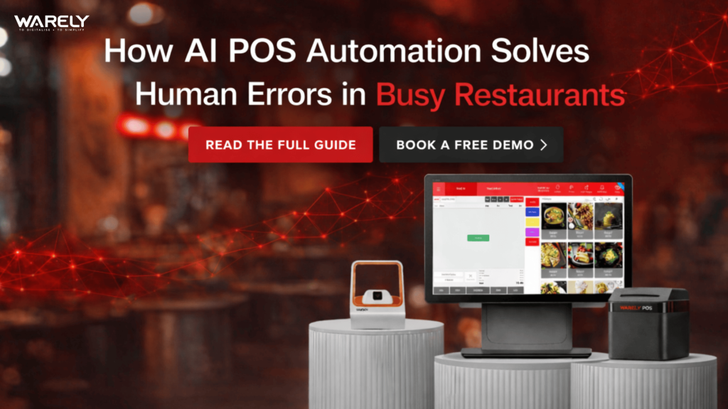 AI-powered POS system reducing order errors and improving efficiency in a busy restaurant
