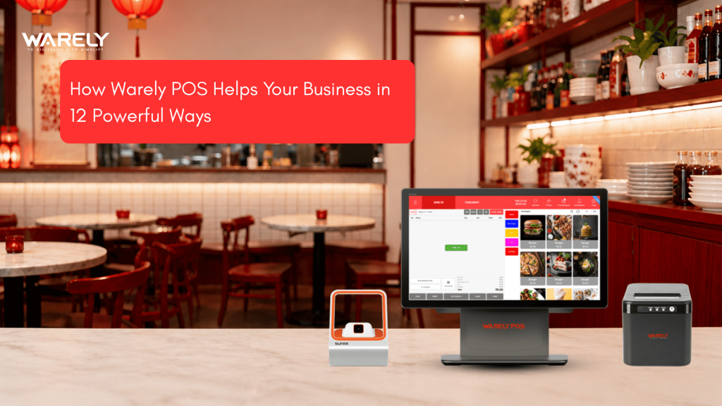 Warely POS system managing restaurant orders, billing, and inventory efficiently during busy service hours